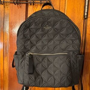 Kate Spade Quilted Black Backpack